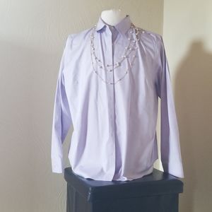 Jones New York Purple Button Down